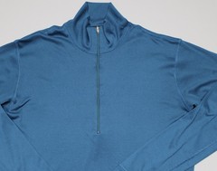 Patagonia Capilene Baselayer 1/2 Zip Shirt Mens M Made USA Teal Blue