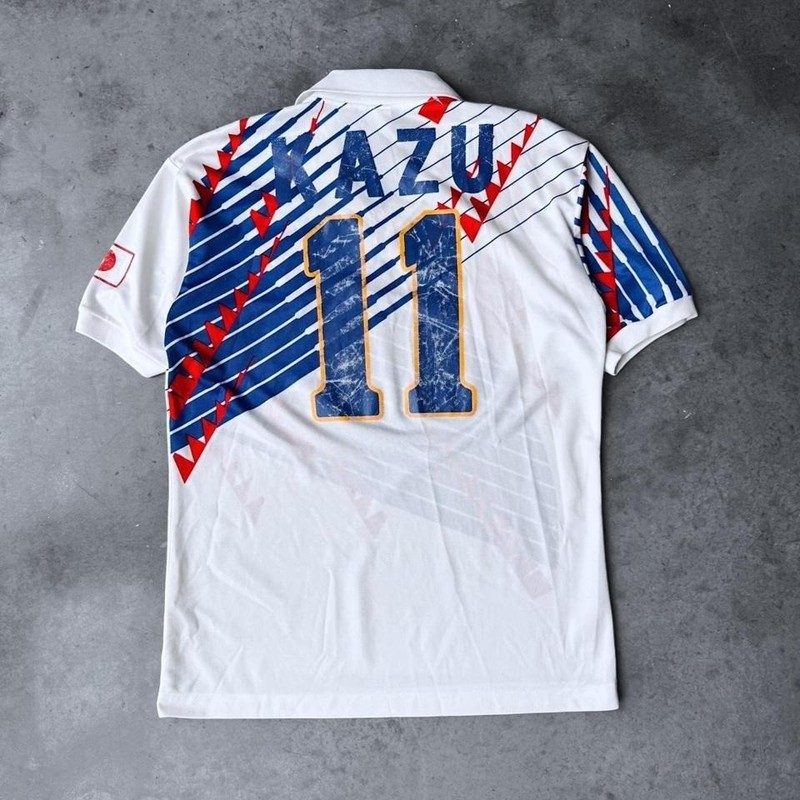 Vintage Puma 1993-1994 Japan Kazu Soccer Jersey Kazuyoshi Miura Mens Large gallery