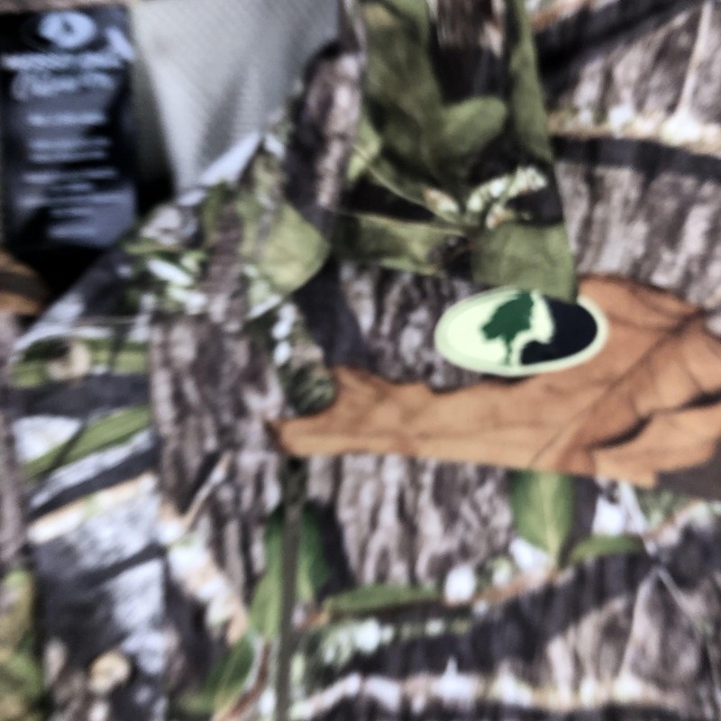 Mossy Oak Obsession Shirt Mens Medium Green Camo Long Sleeve Hunting Face Mask gallery