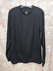Zone Pro Men’s Solid Black Breathable Long Sleeve Shirt Size Medium