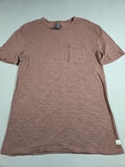 Vuori Men’s Medium Tradewind Performance T-Shirt Heather Brown Breathable Pocket