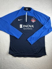 Nike Dri-Fit Washington Spirit NWSL Soccer 1/4 Zip Training Womens Large Slim
