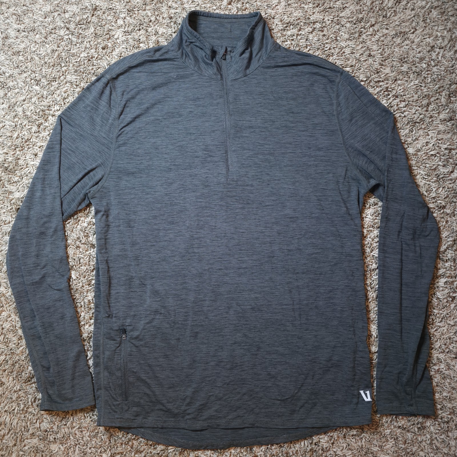 Vuori V221 Men's Medium Ease Performance Half-Zip 2.0 Pullover Heather Charcoal gallery