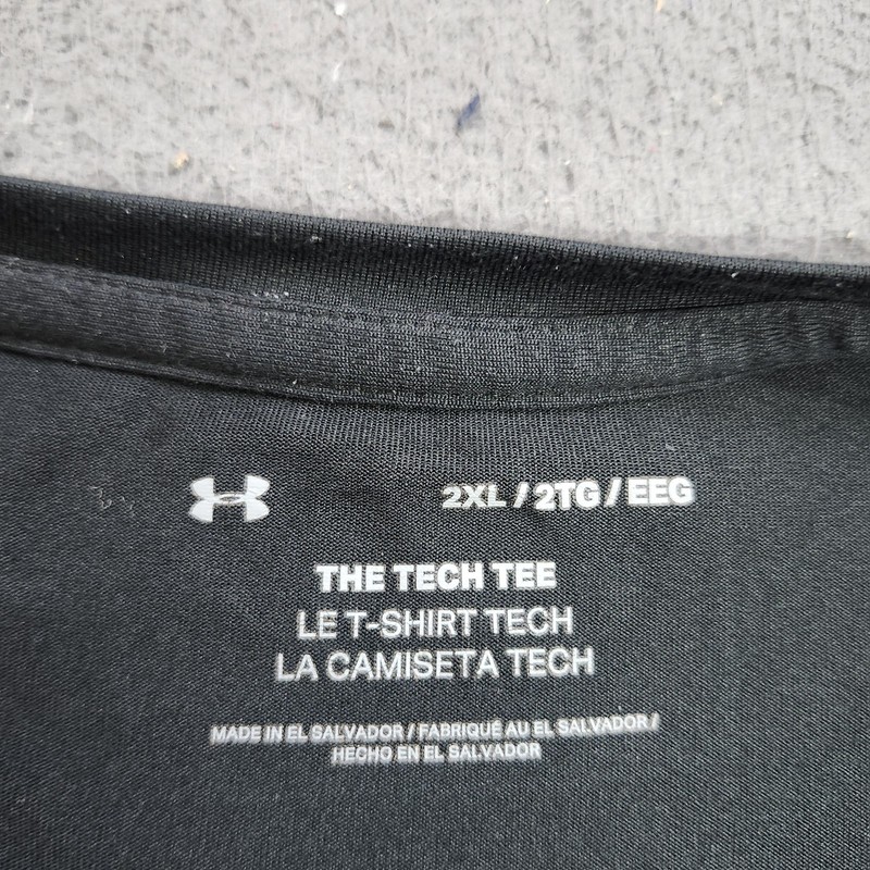 Under Armour Shirt Mens 2XL Black Mount St Mary's Tech Tee Maryland College gallery