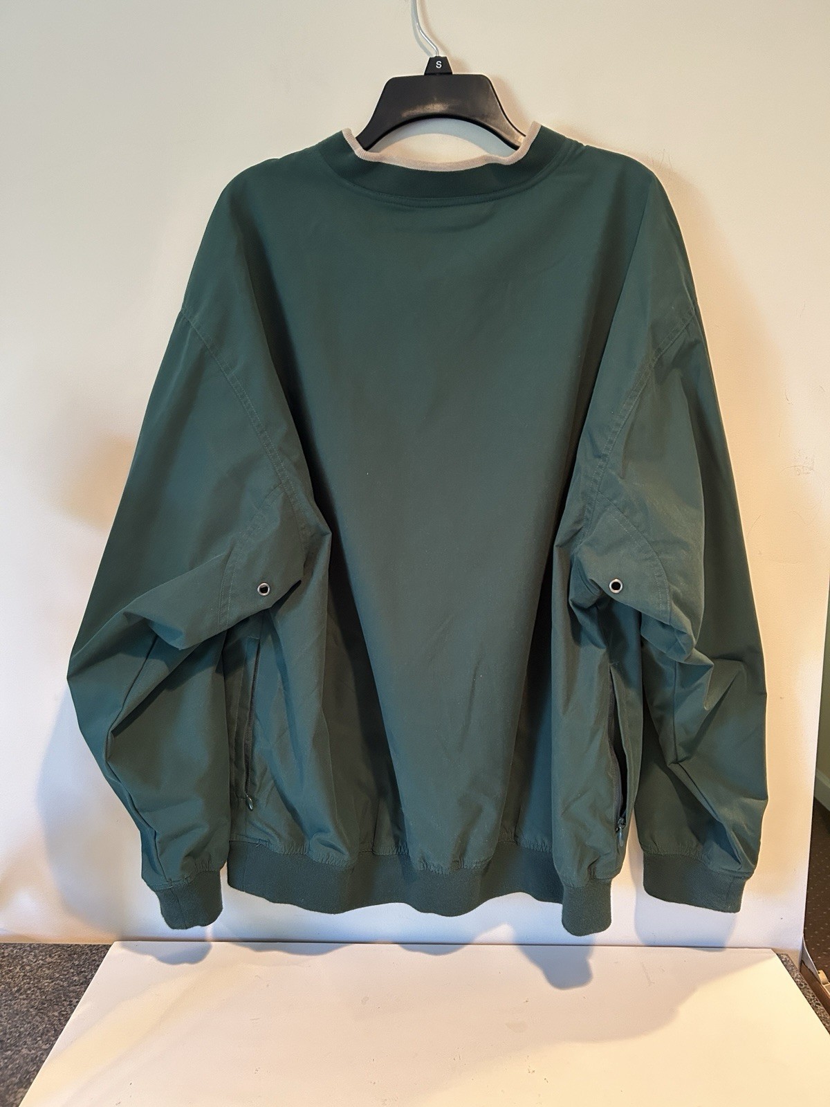 White Bear Co. Golf Pullover V-neck Windbreaker Mens Mesh Lined Large - EUC gallery