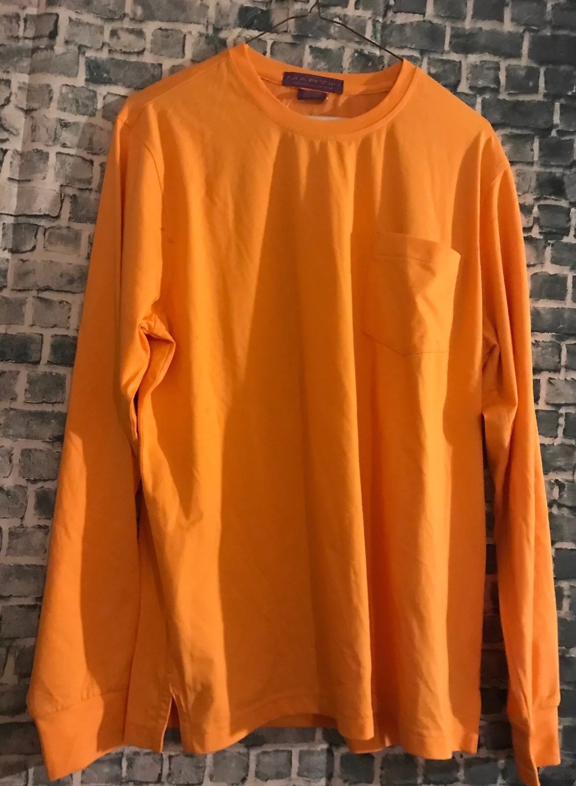 MARTIN Timeless As The Game Orange Long Sleeve Shirt Size Medium Nwot gallery