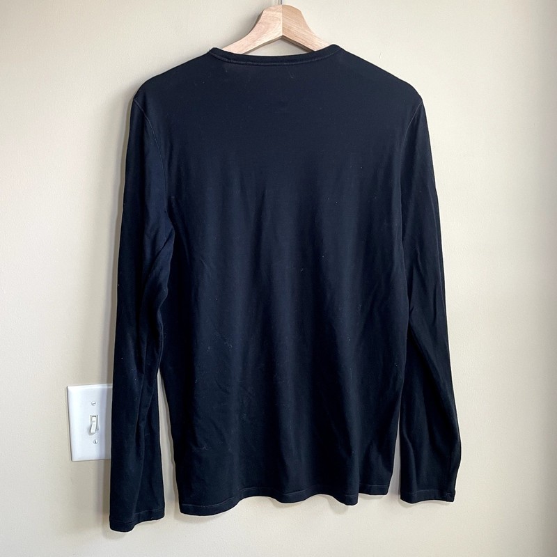 PROOF merino wool long sleeved black base layer men's size medium winter gallery