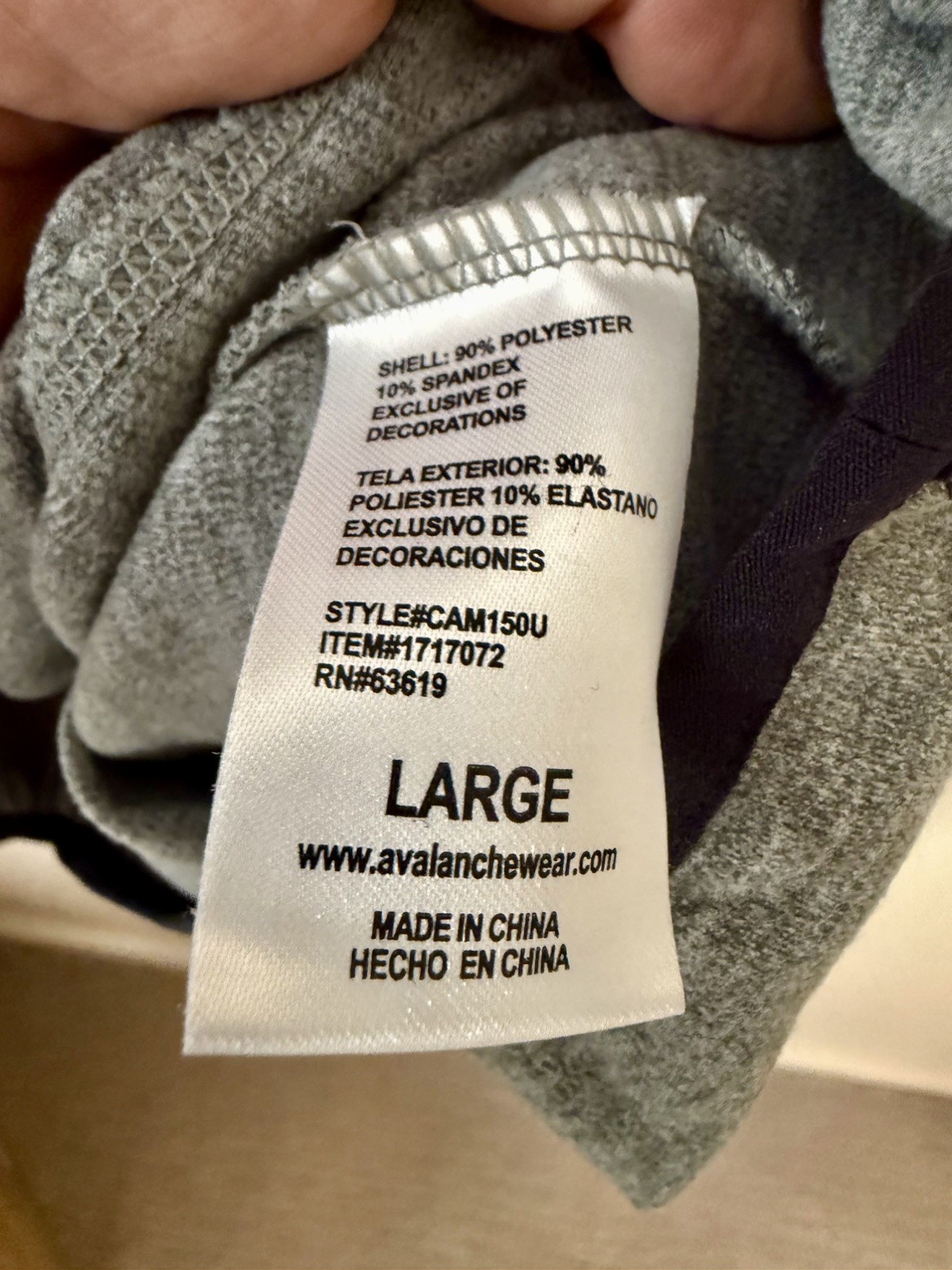 Avalanche Men's Quarter Zip Top Pullover 1/4 Zip Shirt Green Size Large gallery