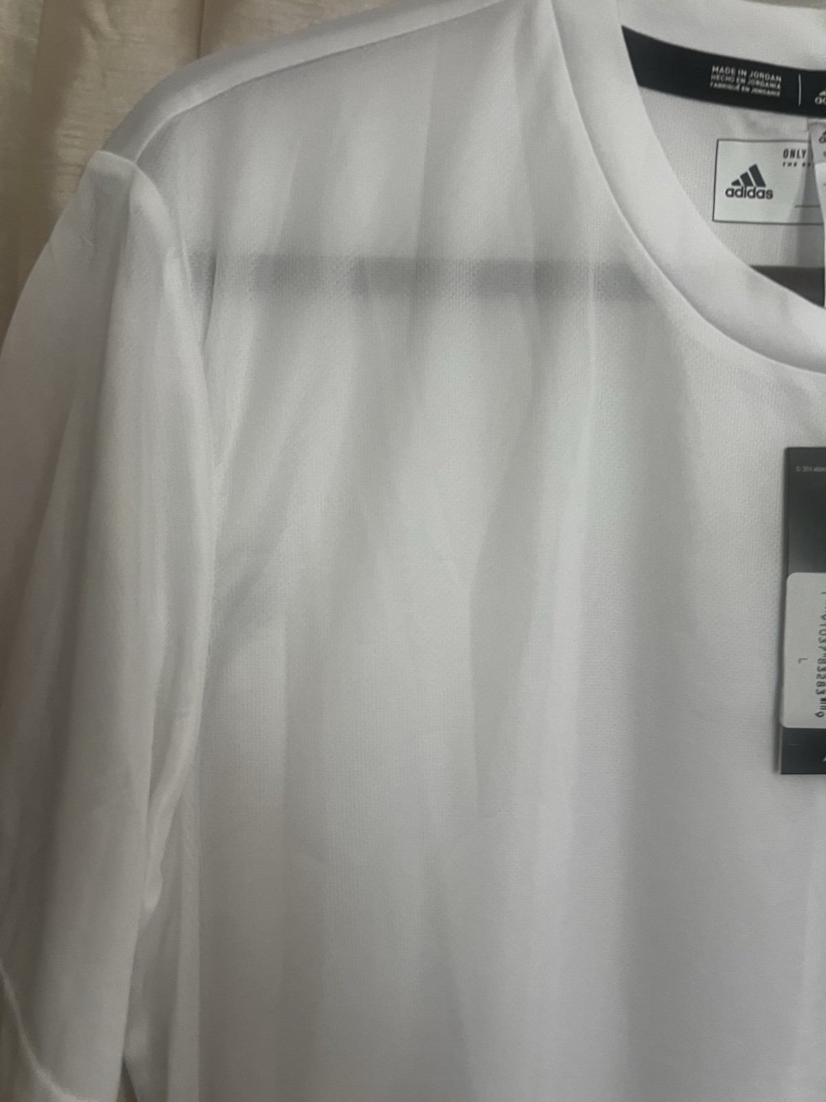 Adidas Mens Clima Tech Tee Short Sleeve Shirt White Size L. Z gallery