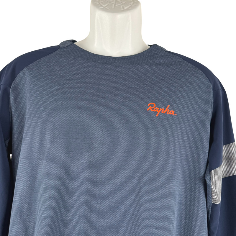 Rapha Trail 3/4 Jersey Shirt Top Mens Large Blue Cycling Lightweight TP-3975 gallery