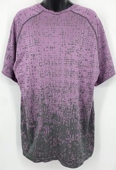EUC Lululemon Mens Active T-shirt XL Purple Gray Round Neck Short Sleeve