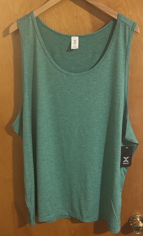 Green Tank Top Mens XXL Xersion Wicking