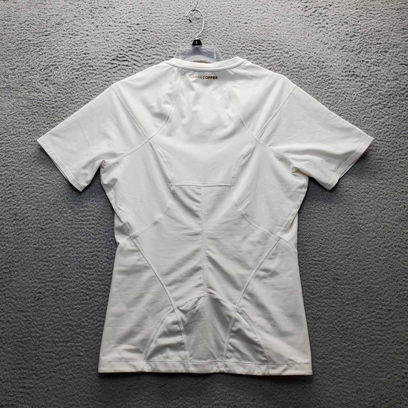 Tommie Copper Lower Back Support Compression Shirt Mens 2XL White Zinc Infused gallery