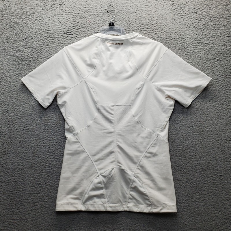 Tommie Copper Lower Back Support Compression Shirt Mens 2XL White Zinc Infused gallery
