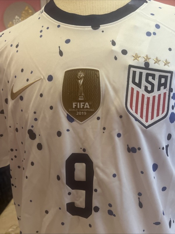 Nike Swanson #9 USWNT FIFA World Cup Champions DR3972-101 Jersey Mens (L) gallery