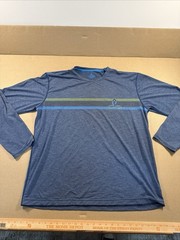 Prana Blue Long Sleeve Performance Shirt Sz 2XL, UPF50