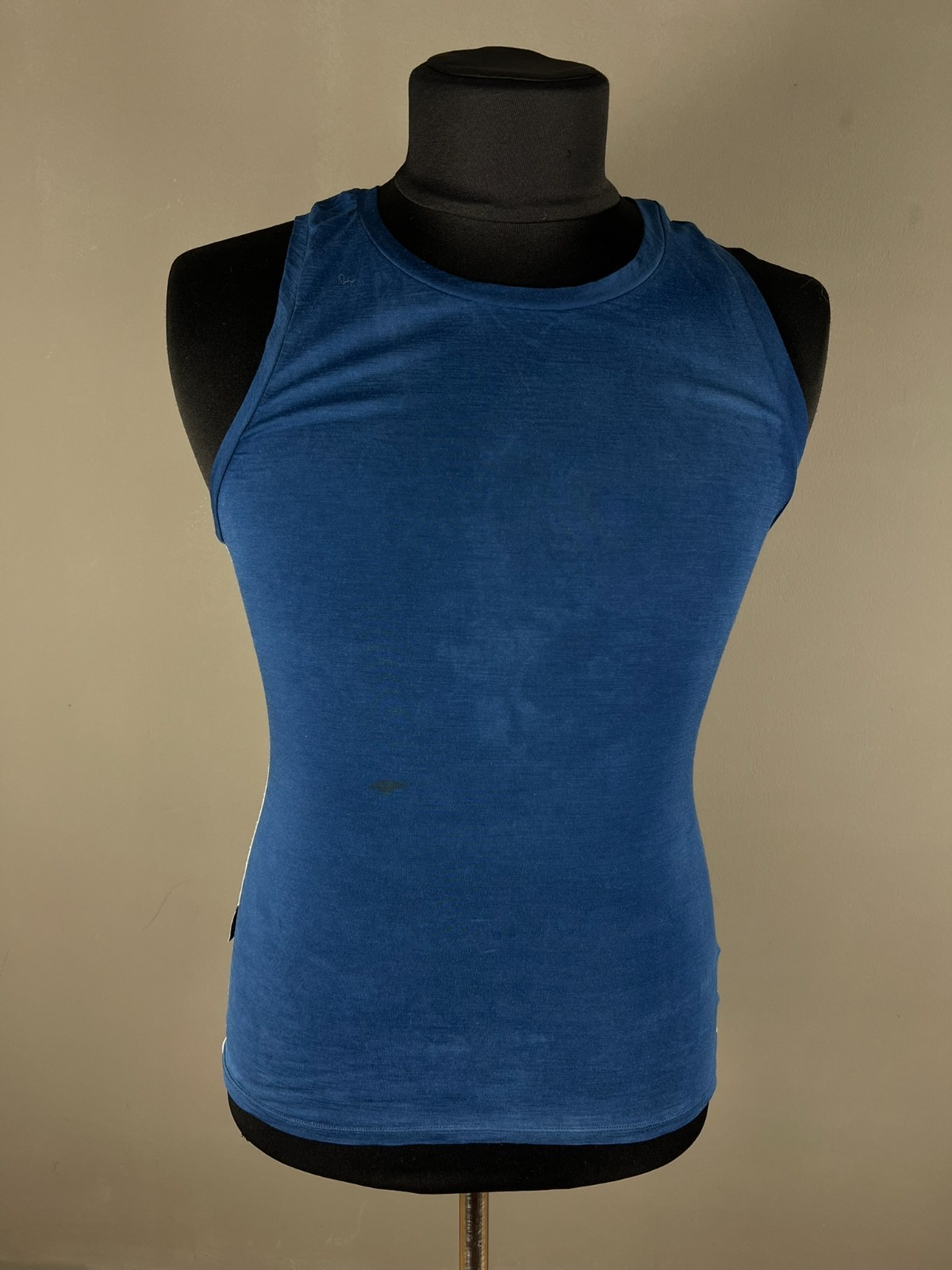 Icebreaker Merino Wool Base Layer Tank Top Men S Blue Athletic Thermal Vest Flaw gallery