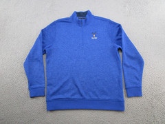 Under Armour Sweatshirt Mens L Blue UA Storm 1 Quarter 1/4 Zip Deer Valley Golf