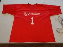 Dodger Comcast Promo Football Jersey 2XL Cable Advertising 
