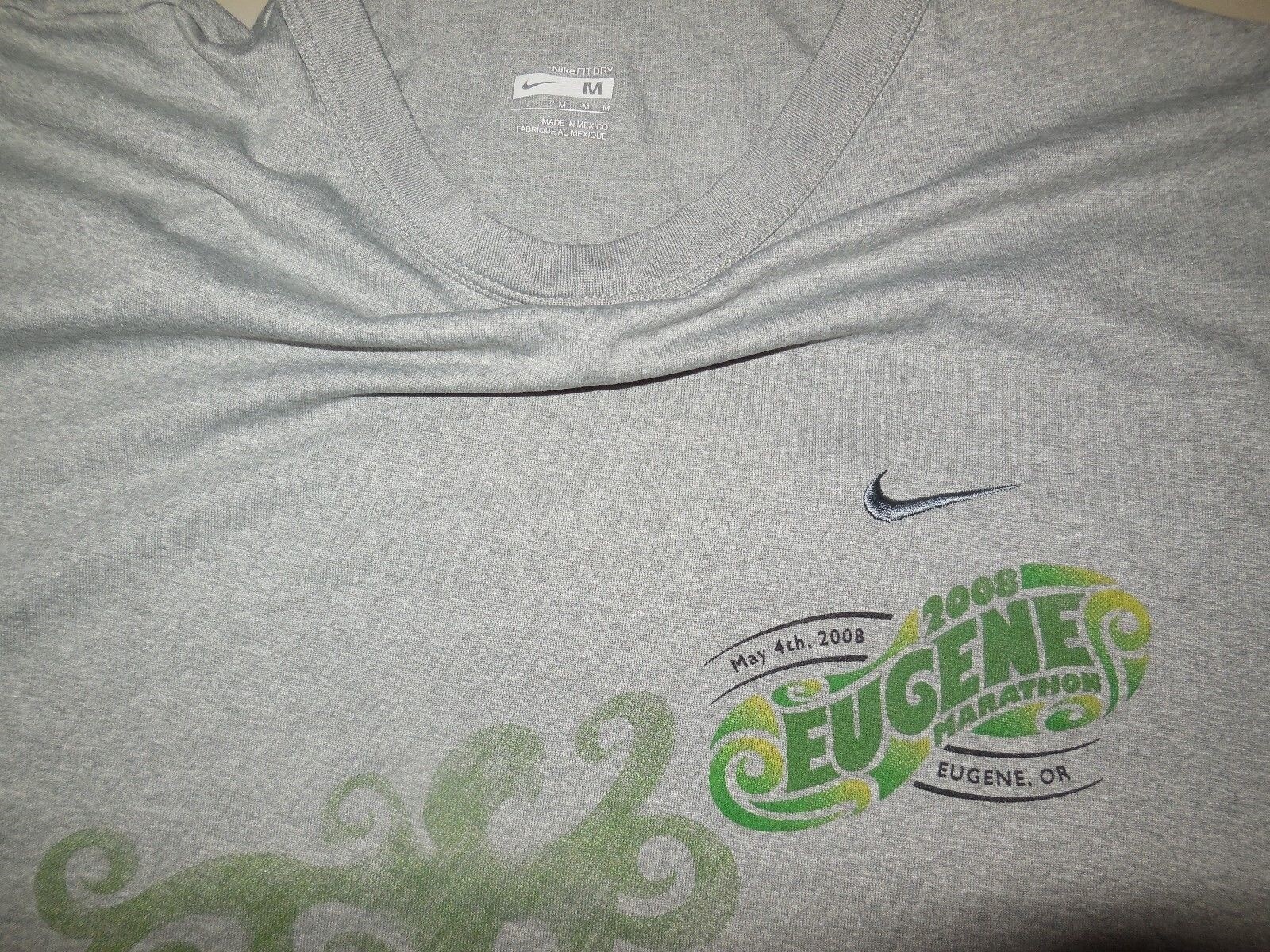 Nike Eugene Marathon 2008 T Shirt Running Steve Prefontaine Pre Lives Mens M gallery