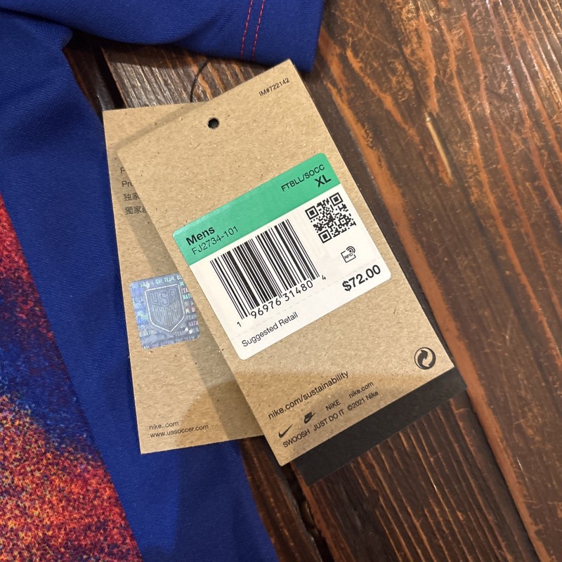 Nike USMNT Academy Pro Pre-Match Short Sleeve Team USA FJ2734-101 Size XL gallery
