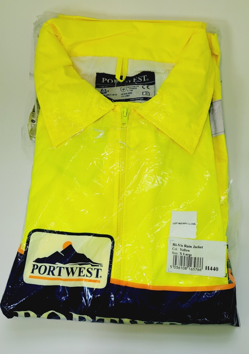 PORTWEST Outdoor Protection Hi-Vis Traffic Jacket XL Work Safety FLORESCENT  gallery