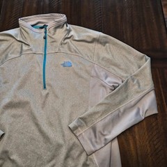 The North Face Men’s 1/4 Zip Pullover Jacket Size Large Gray Blue Gorpcore G196