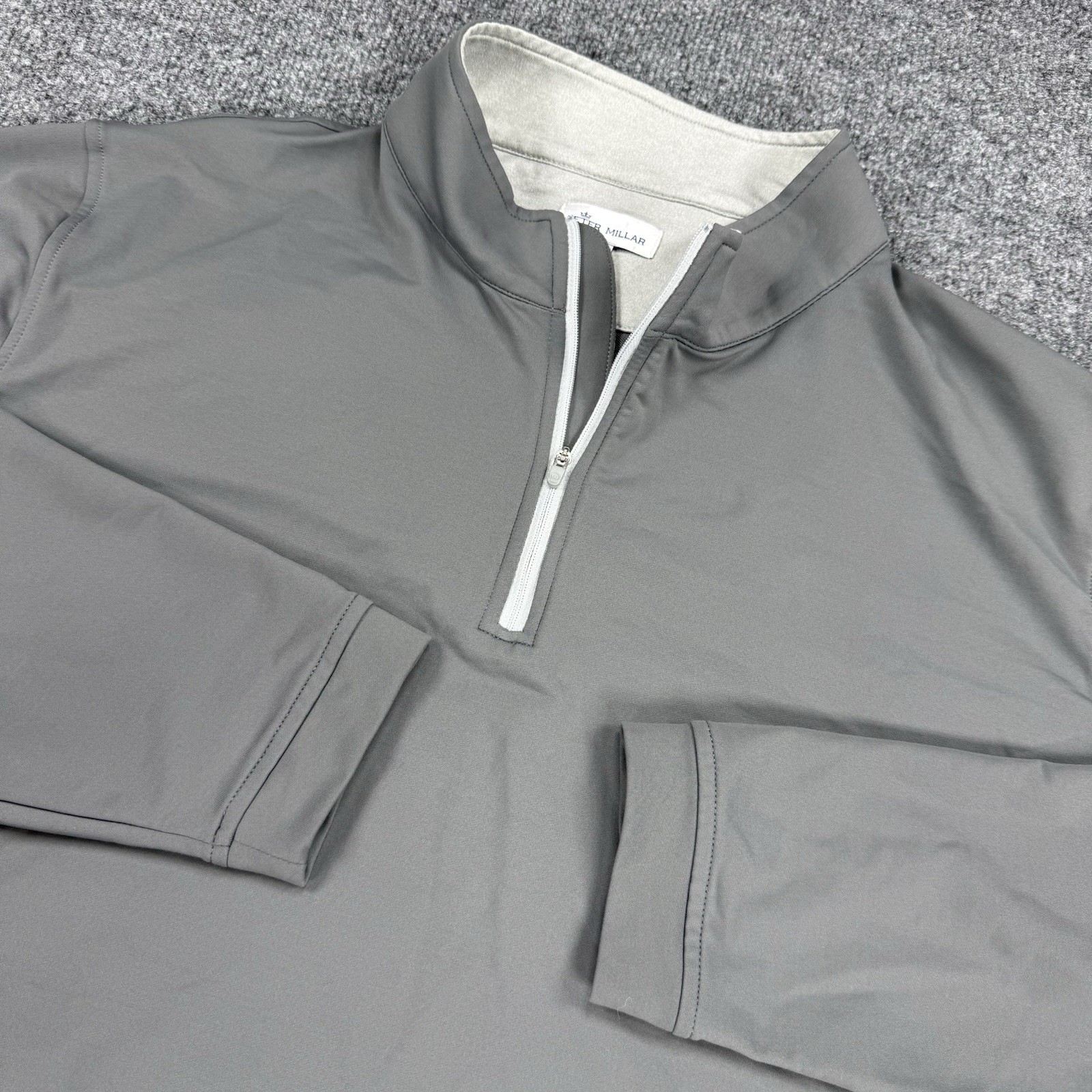 Peter Millar 1/4 Zip Pullover Mens 2XL Iron Gray Perth Performance Golf No Logos gallery