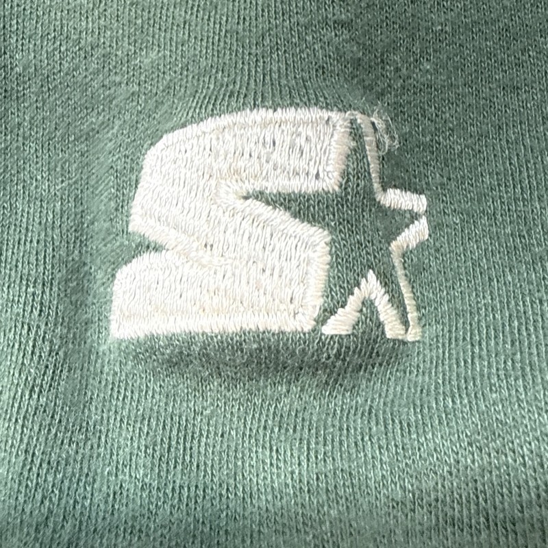 Starter Men’s Long Sleeve Mock Neck Shirt Green Yellow Oakland A’s XL MLB gallery