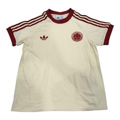 Adidas Mens Federacion Colombiana De Futbol Basic T-Shirt Light Yellow Large