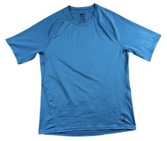 REI Co-op Men’s Medium Blue Short Sleeve Activewear Performance Hiking T-Shirt