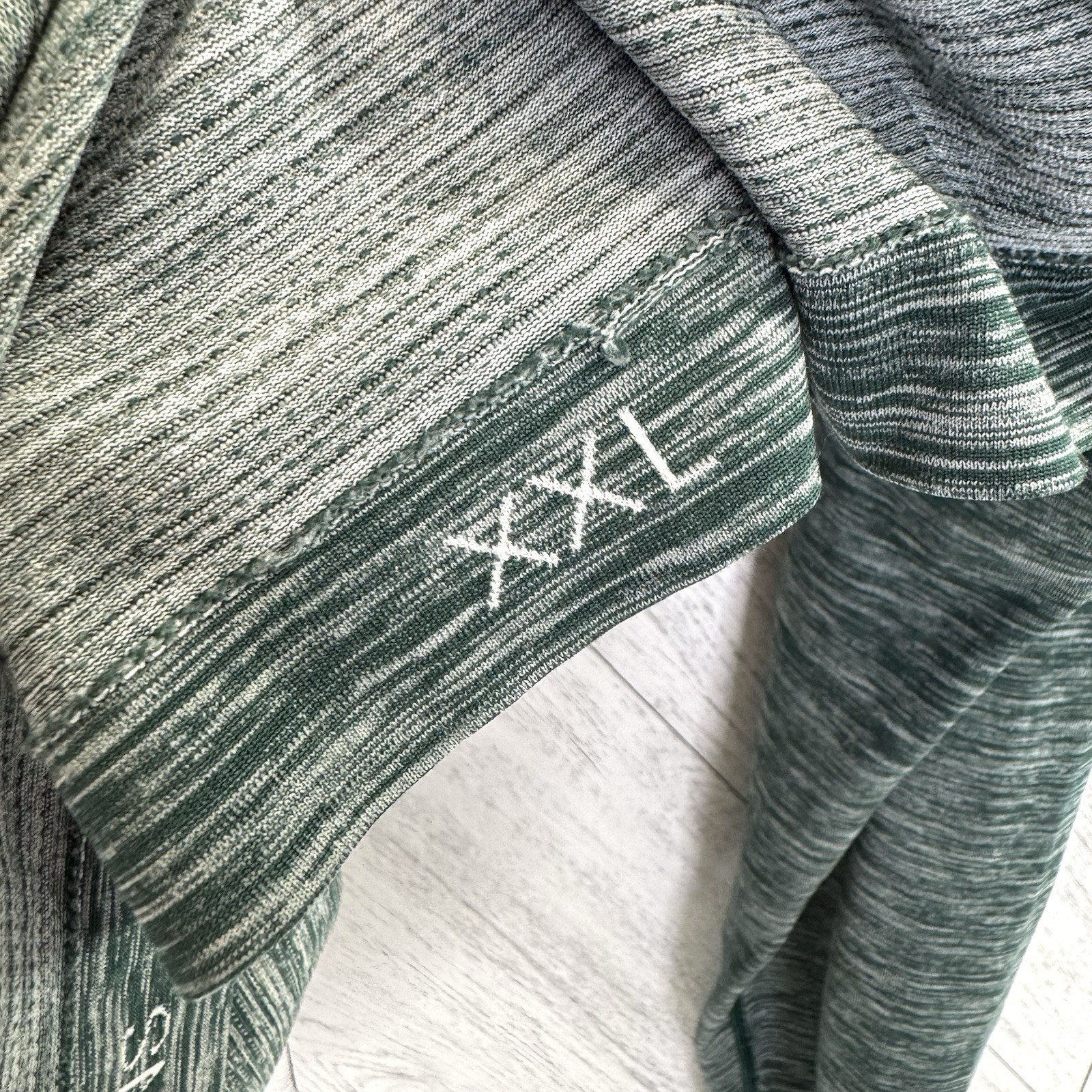 Lululemon Metal Vent Tech Long Sleeve Henley Shirt Mens XXL 2XL Static Green gallery