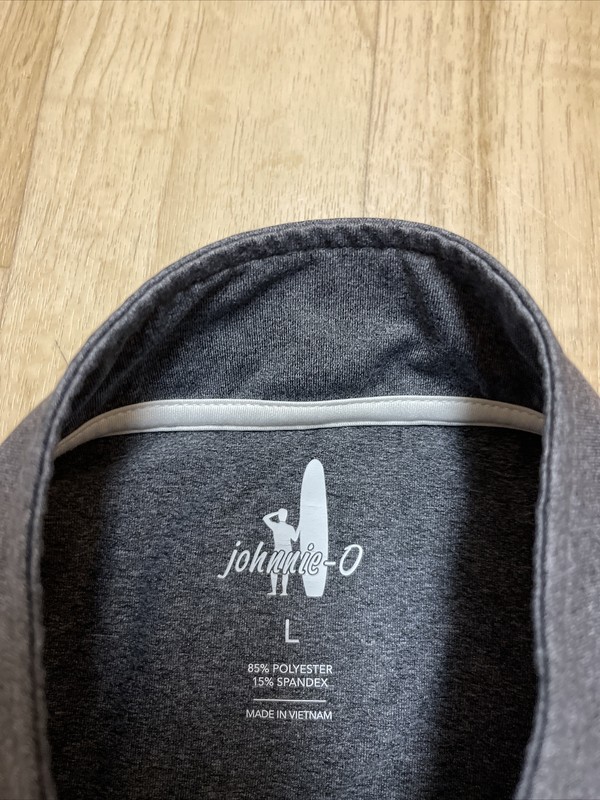 Johnnie-O CMKO1030 1/4 Zip Prep Formance Spider UR Pullover Blue Gray Sz L gallery