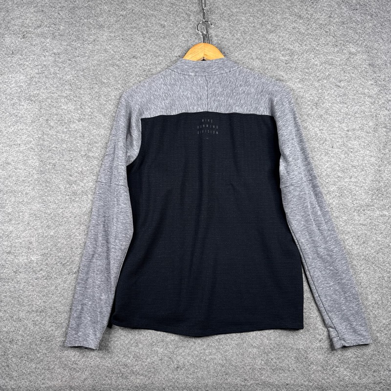 Nike Pinnacle Run Division Midlayer 1/2 Zip Running Top Mens S Black DA0438-010 gallery