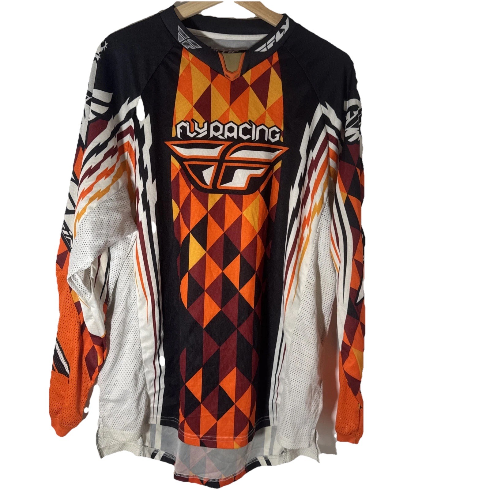 Fly Racing Kinetic Jersey Shirt Mens XL Motocross BMX MX Lightweight Orange gallery