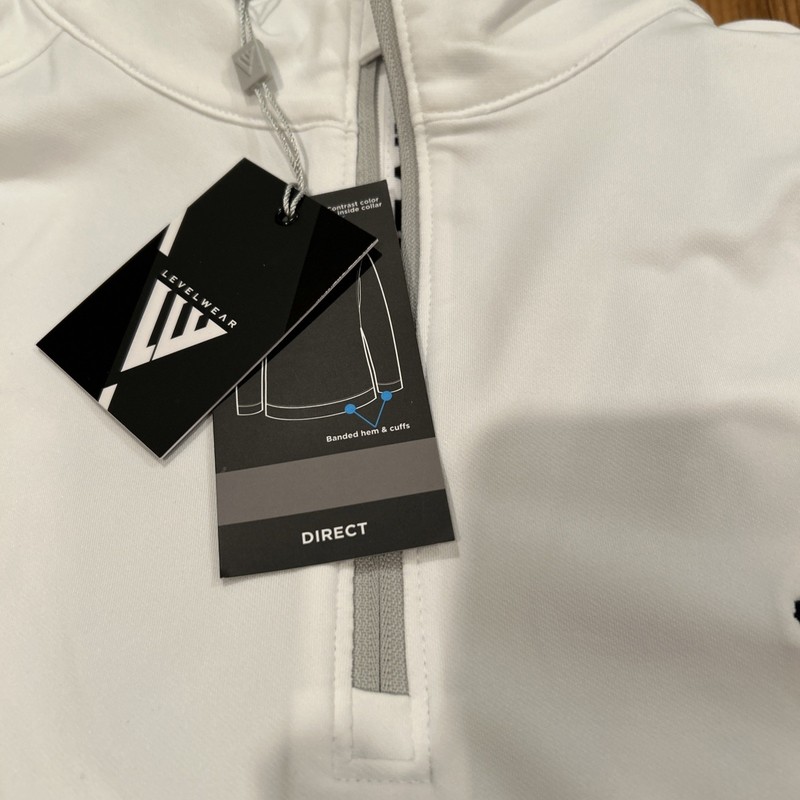 White Levelwear 1/4 Zip Pullover Small gallery