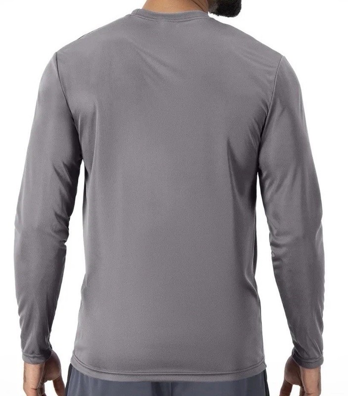 Hanes Sport Cool DRI Men's Performance Long Sleeve T-Shirt, gray 2XL gallery