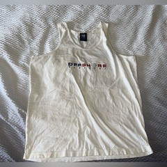 Offshore Barbados White Tank Top Size XL Iris Blue