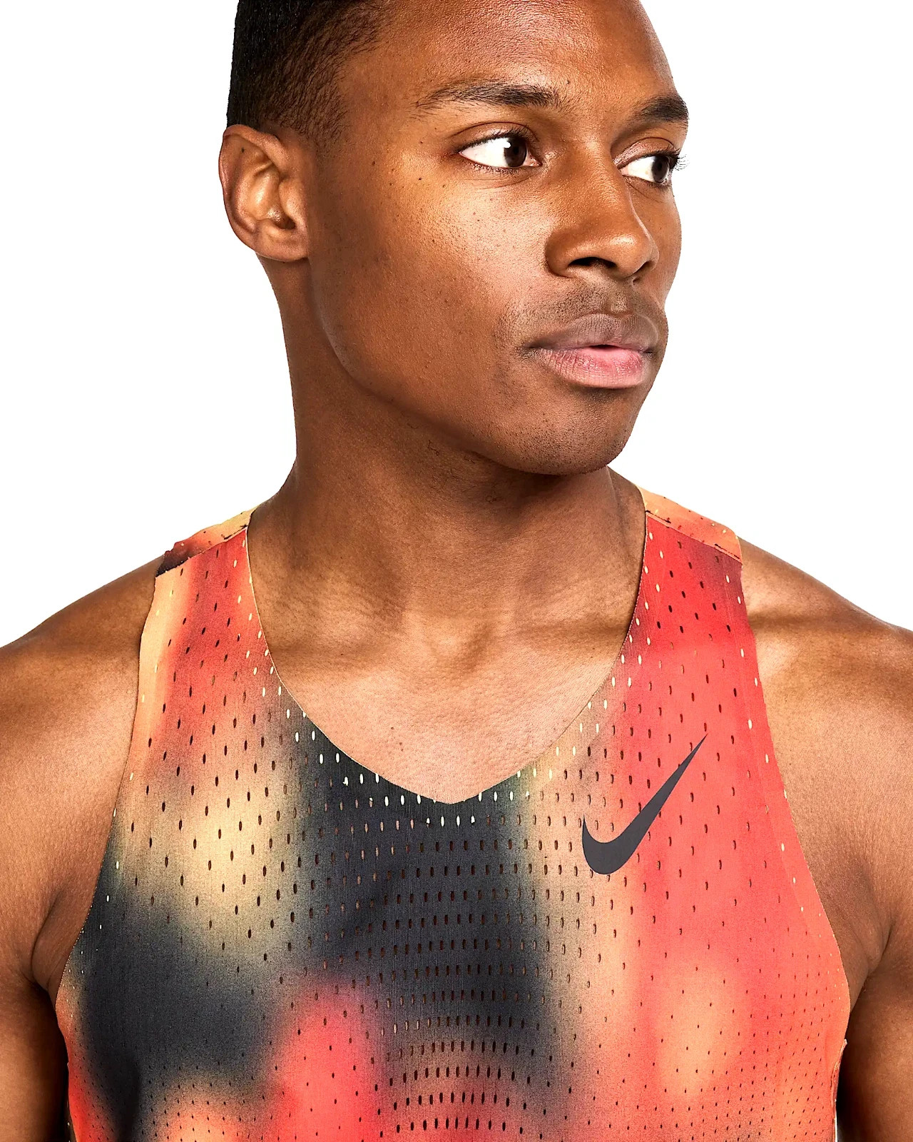 Nike Dri-Fit ADV Aeroswift Elite Running Singlet Tank Top Red S Small HJ3380-736 gallery