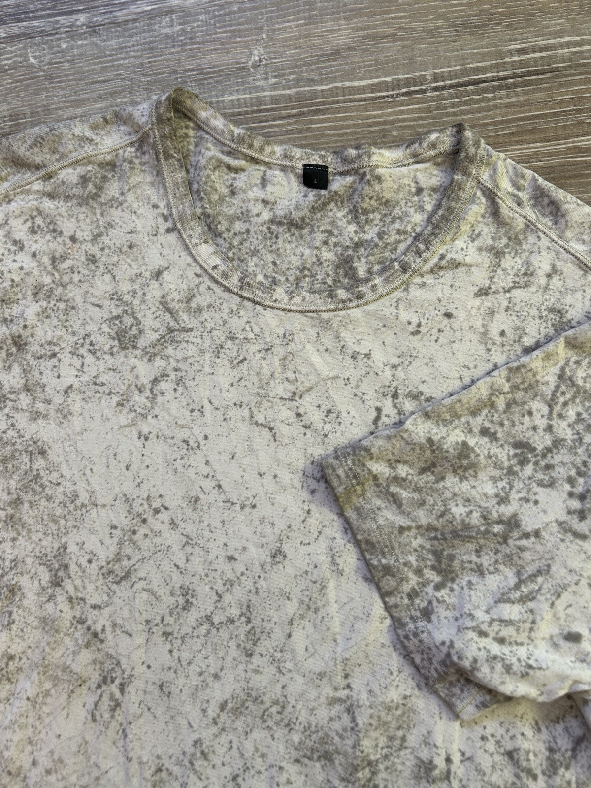 Lululemon 5 Year Basic Short Sleeve T-Shirt Large Cirrus Marble Print vitasea gallery
