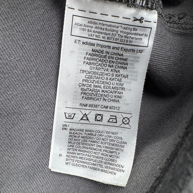 Adidas Gray Pullover Quarter Zip Long Sleeve Athletic Shirt Mens Medium gallery