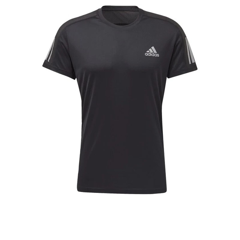 adidas men Own the Run Tee - Black gallery