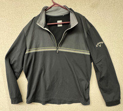 Callawauy Black Weather Series Men’s XL 1/4 Zip Long Sleeve Pullover