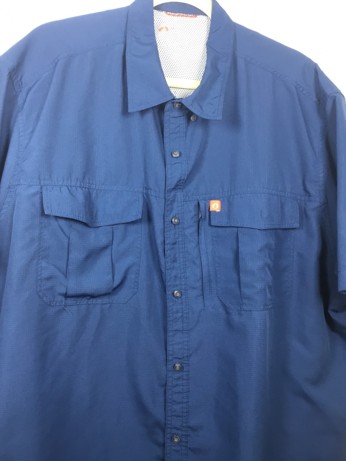 American Outdoorsman Navy Blue Short Sleeve XXXL Fishing Shirt gallery