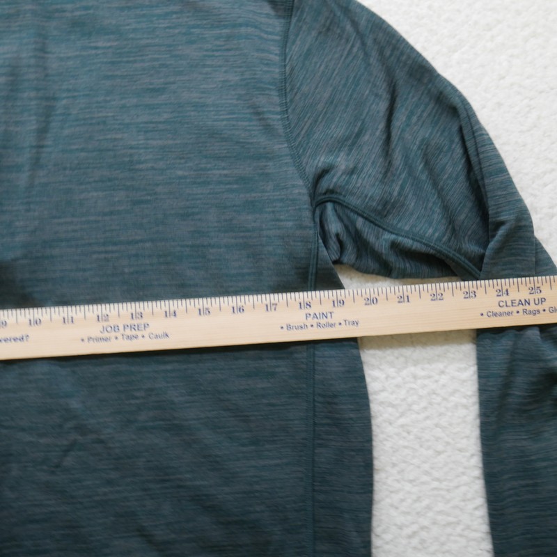 Landway Pullover Mens Medium Quarter Zip Activewear Lightweight Grid Fleece gallery