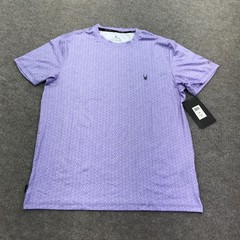 Spyder Rash Guard Shirt Mens Small Purple UPF 30+ Quick Dry Swim Surf Beach