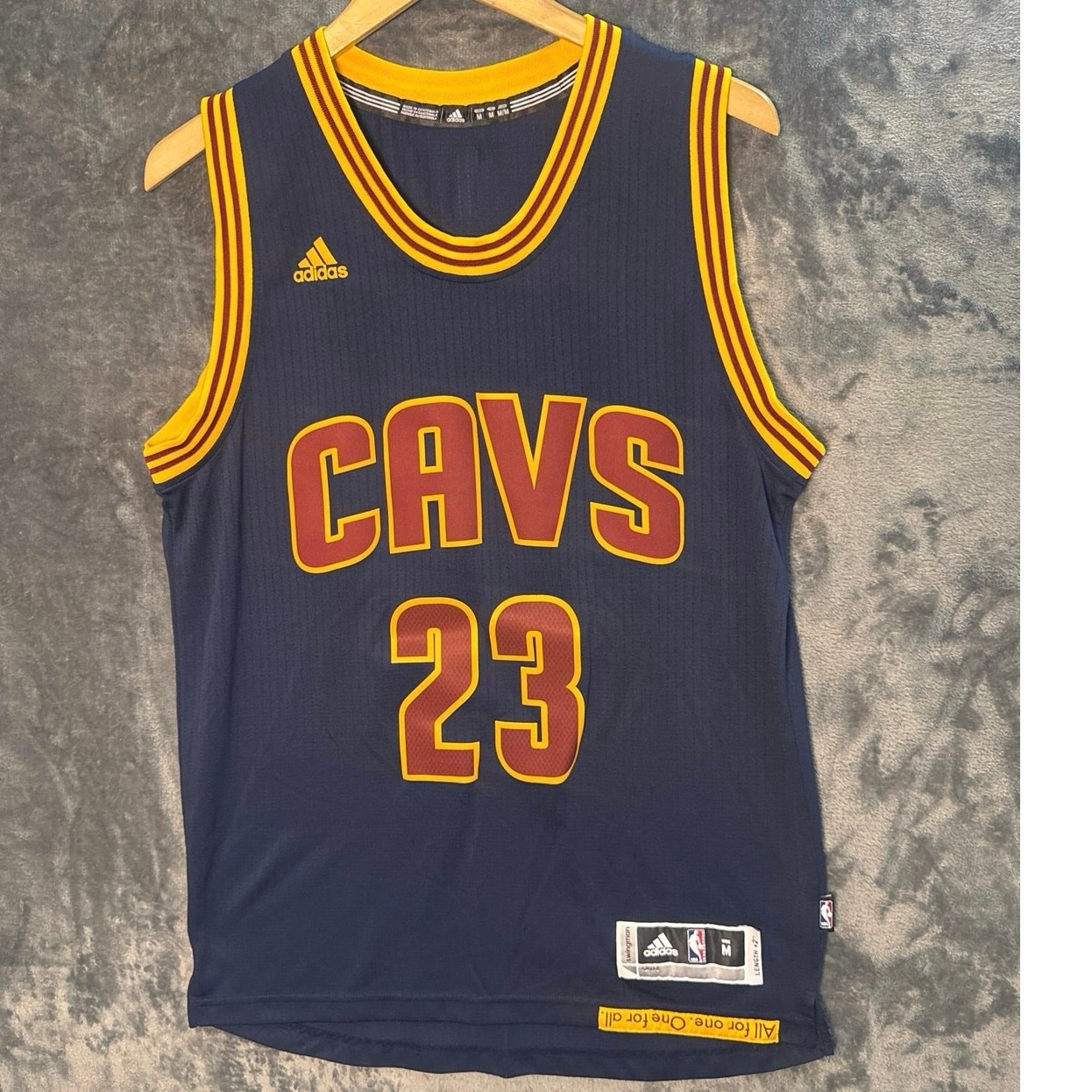 LeBron James Cleveland Cavaliers Navy Blue Jersey Adidas Swingman 23 2015-16 MED gallery
