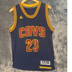 LeBron James Cleveland Cavaliers Navy Blue Jersey Adidas Swingman 23 2015-16 MED