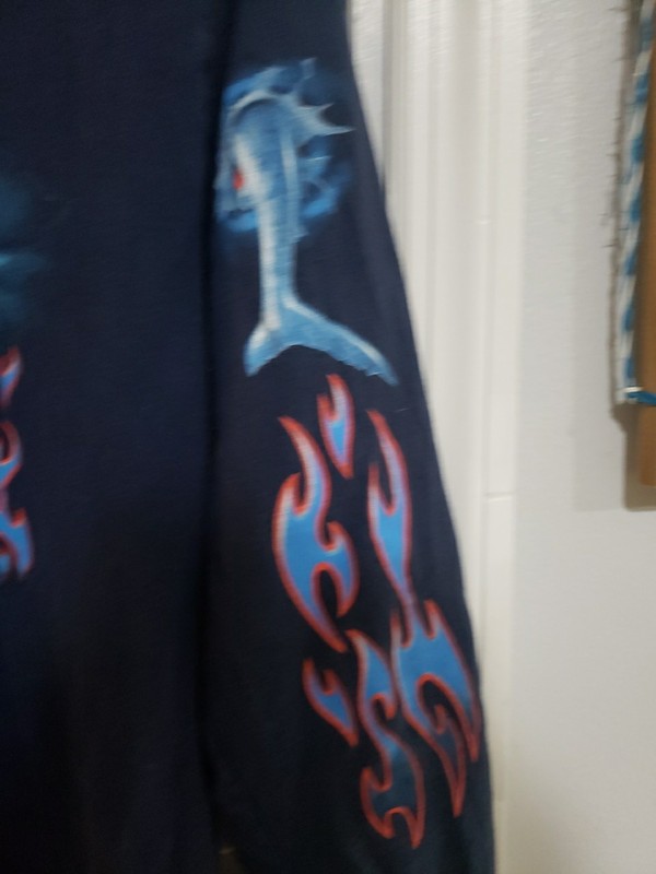 Mens Medium Long Sleeve Shirt - St. Thomas Shark Graphic A65 gallery