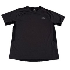 Mens The North Face Flashdry Black Gray Short Sleeve Shirt Size Med Gorpcore